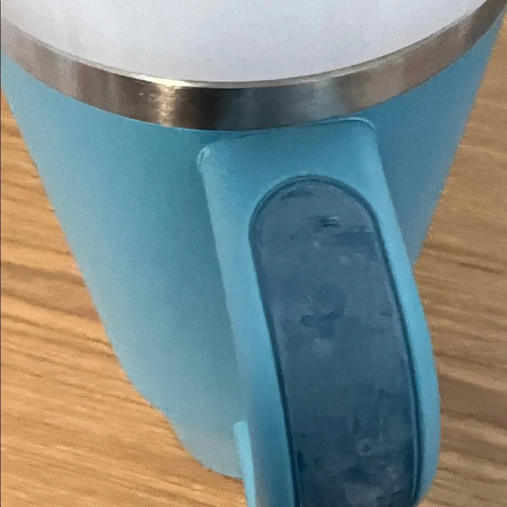 Stanley Light Blue Insulated Tumbler with Handle and Straw - Picture 4 of 4